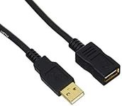 Amazon Basics USB-A 2.0 Extension Cable, for Printer, Mouse or Keyboard, Male to Female, 480Mbps Transfer Speed, 2 m, Black