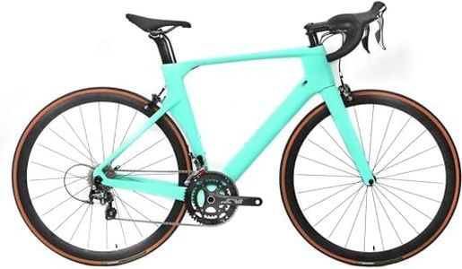 Hearts Bio Carbon Frame Road Bike Model H Tiagra – Carbon Fiber Racing Bicycle with Tiagra 18 Speed Derailleur System (50 : Rider Height 5'5"~5'7")