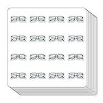 Glasses Planner Stickers, 0.5in Mon