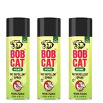 Shadow Securitronics Bob Cat No Entry Rat Repellent Odour Free Spray | Mouse Repellent for Home, Garage, Warehouse | Highly Effective | Easy to Spray | Pack of 3| 200ML Each Rat Repel Spray