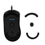 kwmobile Mouse Feet Replacement Compatible with Logitech G403 / G603 / G703 Computer Mouse Skates Sticker - Black