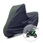 Neodrift 'SuperMax' Bike Cover Suitable for Kawasaki Versys 650 (All-Weather Motorcycle Protection, Water & UV Resistant, Dustproof, Windproof) (Colour: L.Green - Black)