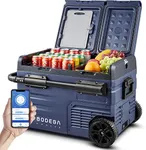 BODEGACOOLER 12 Volt Car Refrigerator, Cooler Car Fridge Dual Zone APP Control, 37 Quart (35L) 12v Portable Fridge,RV Refrigerator, 12/24V DC and 100-240V AC for Camping,Travel and Home Use(2 Doors)