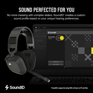 Corsair HS80 MAX Wireless Gaming Headset – Steel Grey
