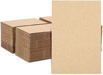 Juvale 200 Pack Corrugated Cardboard Divider Sheets, 4x6 Flat Backing Board Inserts for Shipping Supplies