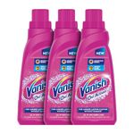 Vanish 400 ml (Pack of 3), All In One Stain Remover | Removes Tough Stains & Brightens Colours | Detergent Add On | Suitable with all Washing Detergent Powders and Liquids