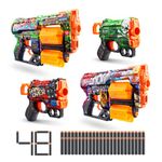 XSHOT 36554 X-Shot Skins Dread Menace (2 Pack) Foam Blasters (48 Darts), Mix Combo Pack