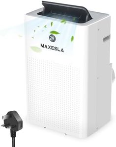 Maxesla Portable Air Conditioning Unit, 4 in 1 Portable Air Conditioner 12000BTU with Sleep Mode, Cooling, Dehumidifier and Fan with 3 Speed, Air Conditioning Unit with 24H, Window Venting Kit, Remote