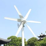 NINILADY 600W 500W 400W Wind Turbine 12v 24v 48v Horizontal Axies Wind Generator with MPPT Controller for Home Use Free Energy (12V, 600W)