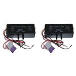 FUWIND 2X New Black Input/Output Adjustable Turbo 1 Line Driver Signal Amplifier Booster Adapter for Car Boat