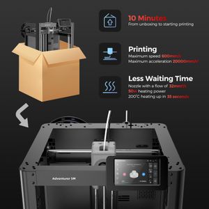 Flashforge Adventurer 5M 3D Printer – High-Speed Printing