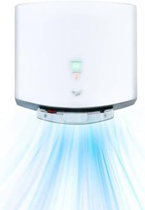LUXICE Hand Dryers for Bathrooms Commercial - Electric Hand Dryer - Ultra High-Speed 1400W Fast Drying, LX-3861 White