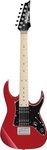 Ibanez GRGM 6 String Solid-Body Electric Guitar, Right, Candy Apple (GRGM21MCA)