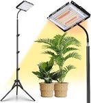 LBW Stand Grow Lights for Indoor Plants, Full Spectrum 144 LEDs Plant Grow Light, Upgraded Floor Grow Lamp with Adjustable Tripod Stand 21-68in, On/Off Switch,Ideal for Tall Large Houseplant Growing