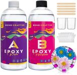 Bond Craftor Epoxy Resin Kit 64 OZ, Clear Crystal Resina Epoxica Food Safe, Casting Resin for Art Craft, Jewelry Making, DIY