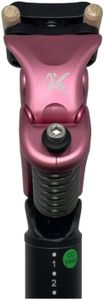 Pink Kinekt Bike Suspension Seatpost, XR Lightweight Alloy Seat Post for Road, Gravel & Electric Bikes, Bike Seat Shock Absorber Adjusts to Weight and Riding Style, XR | 27.2mm | 420mm