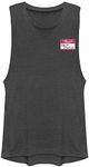 Friends Women's Scoop Hem Racerback Tank, Charcoal, Small