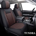 Aierxuan Toyota Tundra Seat Covers Full Set Custom Fit 2008-2025 CrewMax Double cab Pickup Truck Waterproof Leather Tundrasine Concept Limited Platinum 1794 Edition car Cushions