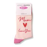 Love Kates Snazzy Socks Mum Love You Ladies Socks Size 4-7 Gift Range Her LKSOCK005