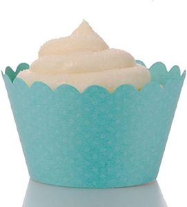 Dress My Cupcake - Set di 50 confezioni per cupcake standard, colore: Blu acqua