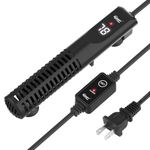 hygger Ceramic Submersible Aquarium Heater, New Explosion-Proof Fish Tank Water Heater with External Temp Controller Auto Thermostat Heater for Saltwater Freshwater (100W for 5~20 Gallon)