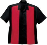 Port Authority - Two-Tone Retro Camp Shirt. S300 - Black / Red - XX-Large