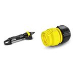 Kärcher Premium Oscillating Sprinkler - OS 5.320SV & 2.645-191.0 6.5 x 3.3 x 4.5 cm Universal Hose Connector - Yellow/Black