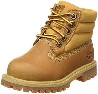 Timberland 6 Inch Quilt (Toddler) Stivali Unisex - Bambini, Marrone (Wheat Full Grain),28 EU