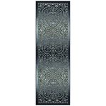 Maples Rugs Pelham Vintage Runner Rug Non Slip Hallway Entry Carpet [Made in USA], 2 x 6, Navy/Grey