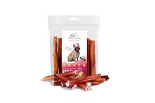 Premium Bully Sticks For Dogs - 10 Large 15cm Pieces for Highest Welfare Grade - Whole Natural Dried Healthy Snack Chew Treats by J&J Tasty Treats (10 Pieces)