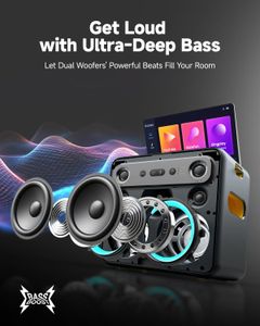 Ikarao Smart Karaoke Machine – 32GB Portable Music System