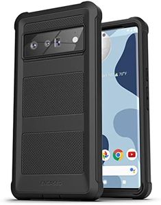 ENCASED Falcon Designed for Pixel 6 Pro Case, Protective Full Body Phone Case for Google Pixel 6 Pro (Black)