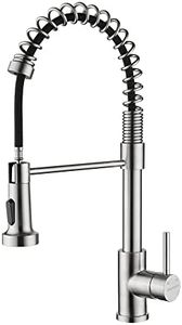 Decaura Kitchen Mixer Tap Pull Out 2-Mode Sprayer Laundry Tap Sink Faucet Swivel Spout (Nickel)