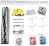 GUETNEU Terminal Block Kit, Rail Type Voltage Terminal, Rail Combined Terminal Block