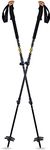 Atlas U2002001010 All Mountain Poles 3 Piece Snowshoe Pole, Black, Adjustable