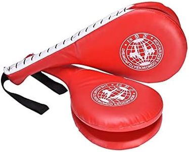 llawooy Taekwondo Kick Pads, Target Durable TKD Kicking Targets Training Paddles, Double Strike Pads for Kickboxing and Karate Training Striking Pads (Red, 2 PCS)