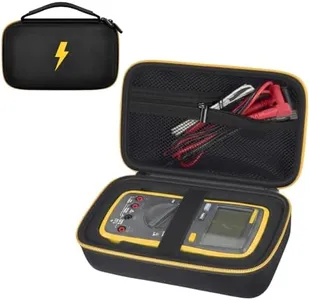 Case Compatible for Fluke 117/ 115/ 116/ 87V/ 88V/ 101, Also Fit Crenova MS8233D/ Neoteck 8233D PRO/ AstroAI TRMS 6000 Counts Volt Digital Multimeter and More with DIY Foam