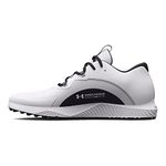 Under Armour Men's Charged Draw 2 Spikeless Cleat Golf Shoe, (100) White/Black/Black, 10.5