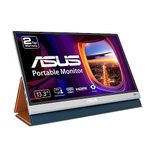 ASUS ZenScreen OLED 13.3” 1080P Portable Monitor (MQ13AH) - Full HD, 100% DCI-P3, 1ms, Delta E < 2, HDR-10, Eye Care, USB Type-C, Mini HDMI, Proximity Sensor, BLACK