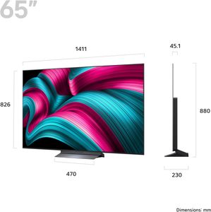 LG 65" OLED 4K TV – Ultra HD Smart OLED65C55LA