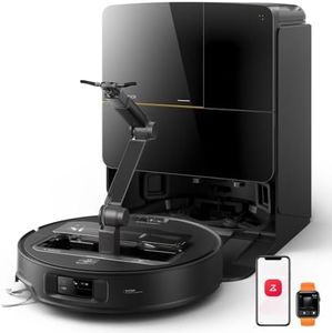 roborock Saros Z70 Robot Vacuum and Mop, OmniGrip Mechanical Arm, AI-Powered, 22,000Pa, 3.14'' Ultra Slim, FlexiArm Riser Technology, AdaptiLift Chassis, Obstacle Avoidance, Multifunctional Dock 4.0