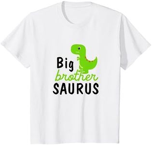 Bambino Big Brother Saurus Dinosaur Fratello Abbinamento Abiti Maglietta
