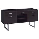 Coaster Home Furnishings Lawtey 5-Drawer Credenza with Adjustable Shelf Cappuccino