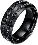 Promise Rings for Her Simple, Black