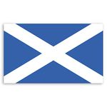 2 x 10cm Scotland Flag Vinyl Stickers - Scottish Saltire Laptop Sticker #34265 (10cm Wide)