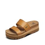 Reef Women's Cushion Vista Higher Slides Natural, Size 8M