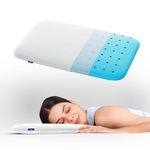 Frido Ultimate Deep Sleep Pillow | King Size 2 Inch Height | Orthopedic Grade Gel Memory Foam for Neck & Shoulder Pain Relief, Includes Bamboo Pillow Cover, Pack of 1, White