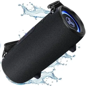 Ultra Loud 60W Sound With Deep Bass, 20H Playtime, Powerbank Function, IPX6 Waterproof, Dual Pairing, Stereo Portable Speaker w/Type-C & Carrying Strap, Wireless Outdoor Loudest Speaker, HD-Max