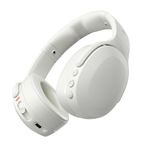 Skullcandy Crusher Evo Over-Ear Wireless Headphones with Sensory Bass, 40 Hr Battery, Microphone, Works with iPhone Android and Bluetooth Devices - Bone (CA Version & Warranty)