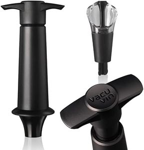 Vacu Vin Wine Saver & Server - Vacuum Pump with Bottle Stopper & Pourer - Preserve Opened Bottle Freshness for Up to a Week with an Airtight Seal - Perfect for Serving and Storing
